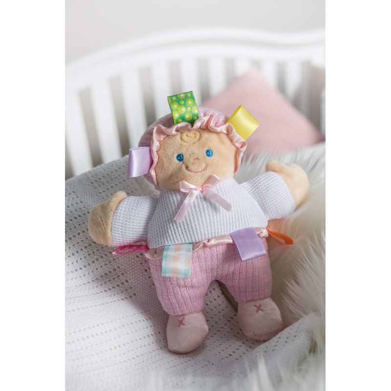 Taggies Baby Doll Huggable Plush Soft Toy with Sensory Tags,