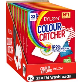 Colour Catcher Sheets for Mixed Colour Washes to Avoid Colour Run Accidents, Made of 100% Naturally-Derived and Biodegradable Fibres - 176 Sheets