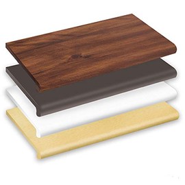 Plastic Bullnose Shelf in Maple 24 W x 13 D Inches - Lot of 4 Shelves