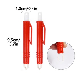 Qaziuy Tick Remover for Dogs and Cats, Pack of 2 Plastic Tick Tweezers People Tick Removal Tick Protection for Dogs, Cats, People and Children