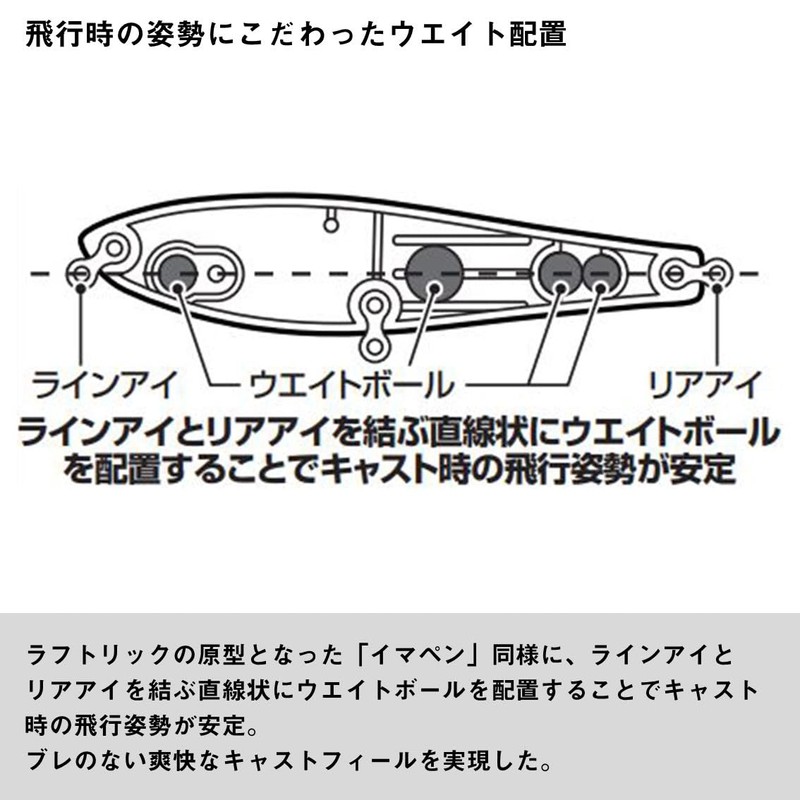 Daiwa Silver Wolf Raft Trick 90F Bone Lure/Saltwater (Plug)