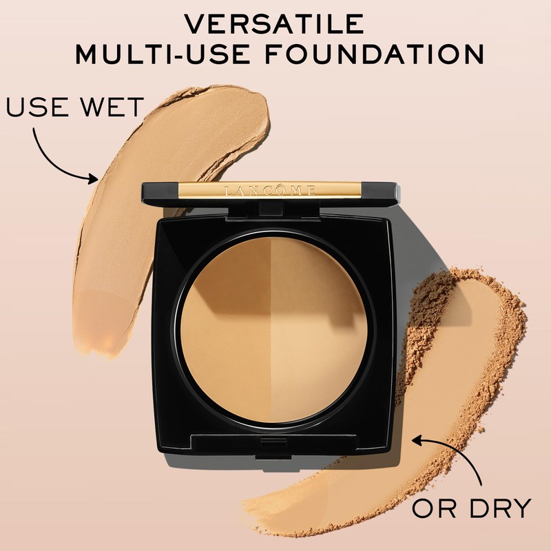 Lancôme Dual Finish Powder Foundation - Natural Finish, Sheer-to-Full Coverage,