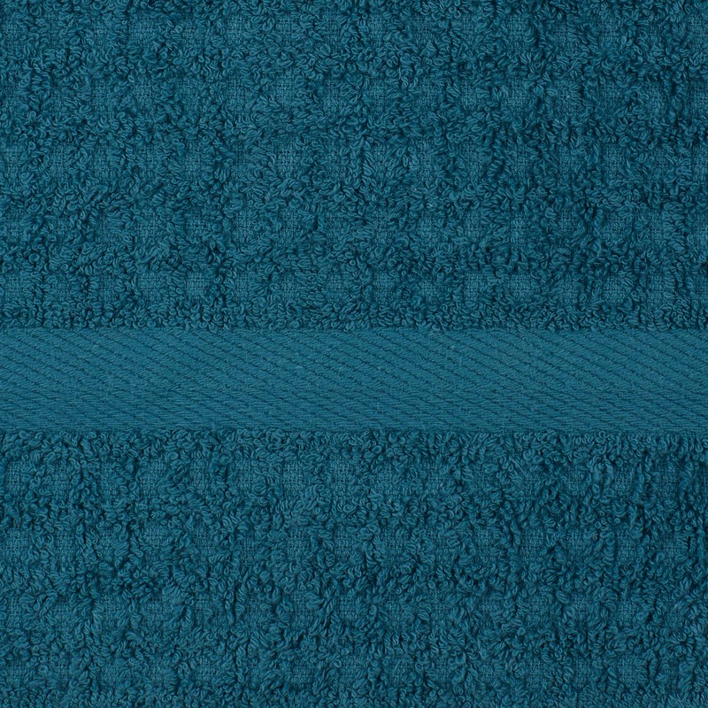 DII Basic Terry Collection Waffle Dishtowel Set, 15x26, Solid Stormblue,