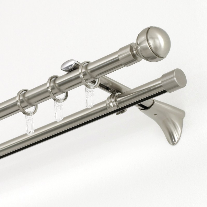 Gardinia Endpin Ø 20 mm, Metal, Stainless Steel, 12 x