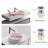 All Metal Sink Drain with Strainer Basket, Anti Clog Pop