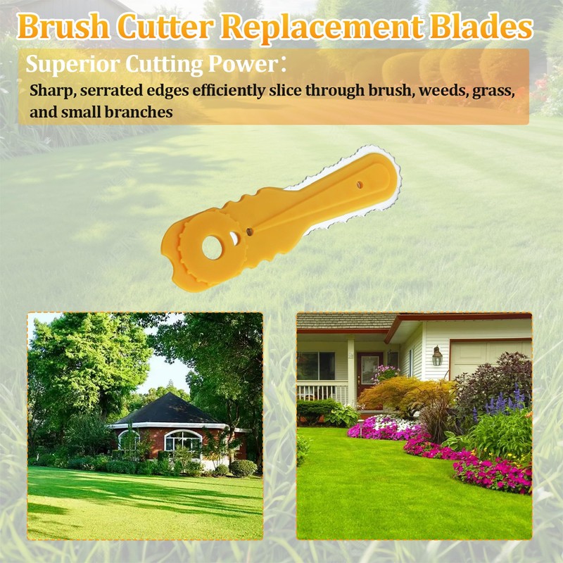 Aillsa Brush Cutter Blades Set (6 pcs) Compatible with Weed