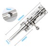 Litensh Door Bolt for Sliding Gates with Hole for Padlock,