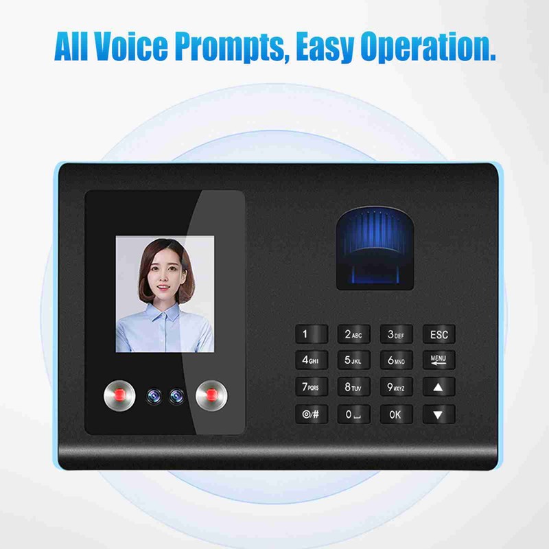 Intelligent Attendance Machine Face Fingerprint Password Checking-in Recorder for Employees