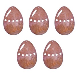 Rostikal Easter Eggs Hanging Decoration Set of 5 Easter Decoration 9 cm Hanging Decoration Window Rust Decoration Spring Decoration