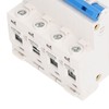 4P Miniature Circuit Breaker DIN Rail Mount Low Voltage Overload