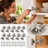 10-Pack Stainless Steel Soft-Close Cabinet Hinges – Concealed Hydraulic Damper