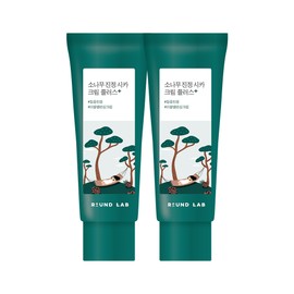 round wrap [Set of 2] Round Wrap Pine Soothing Cica Cream Plus 60ml / [2개세트] 라운드랩 소나무 진정 시카 크림 플러스 60ml
