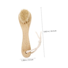 Ipetboom Facial Brush Skin Cleaning Brush Facial Cleaning Brush Face Cleaning Brush Wooden