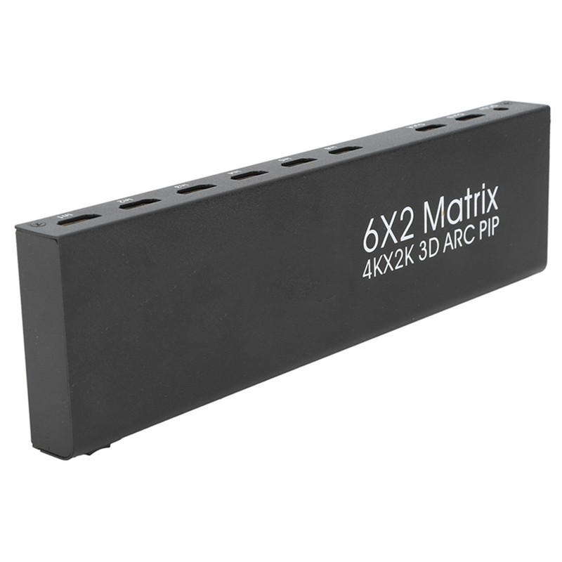 6x2 HD Multimedia Interface Switch Splitter 6 in 2 Out