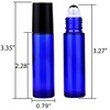 inice inice 24 Pack,10ml Roller Bottles for Essential Oils Cobalt