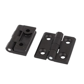 Sourcingmap Home 50x50mm Aluminum Door Ball Bearing Hinge Black 2pcs
