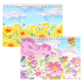 TNSLAND 2 x Sticker Scrapbooks, Sticker Album Empty for Collecting, A5 Sticker Scrapbook, Reusable Sticker Book, Release Paper for Collecting Stickers, 32 Pages