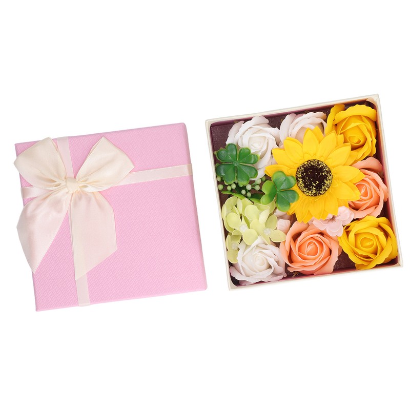Simulation Flower Bath Soap Women Exquisite Flower Soap Gift Box