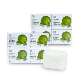 Mugunghwa Natural Beauty Soap (Aloe, 90g x 4 bars) - 2 Sets for Face & Body Lavender Scent
