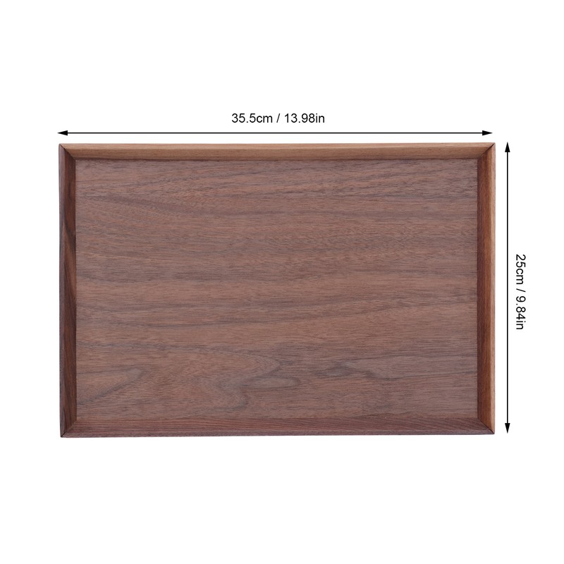 Walnut Wooden Tray Rectangle Serving Tray Tenon Structure Chinese For