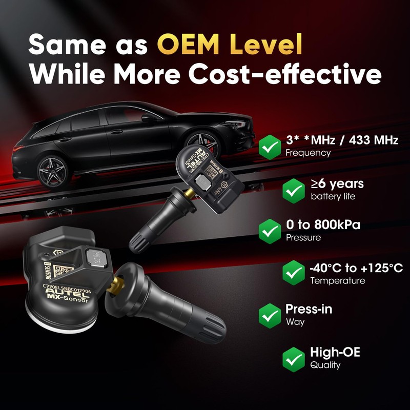 Autel TPMS Sensor 1 Sensor, MX Sensor Dual Frequency, 100%