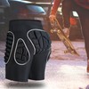 Silver Black Skiing Hip Protection Shorts Impact Resistant Breathable Skating