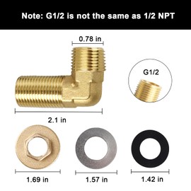 SDRZJX 2 Pack Wall Mount Commercial Faucet Installation Kits Lead-Free 90° Backsplash Mount Set for Stainless Steel Commercial Kitchen Prep and Utility Sinks