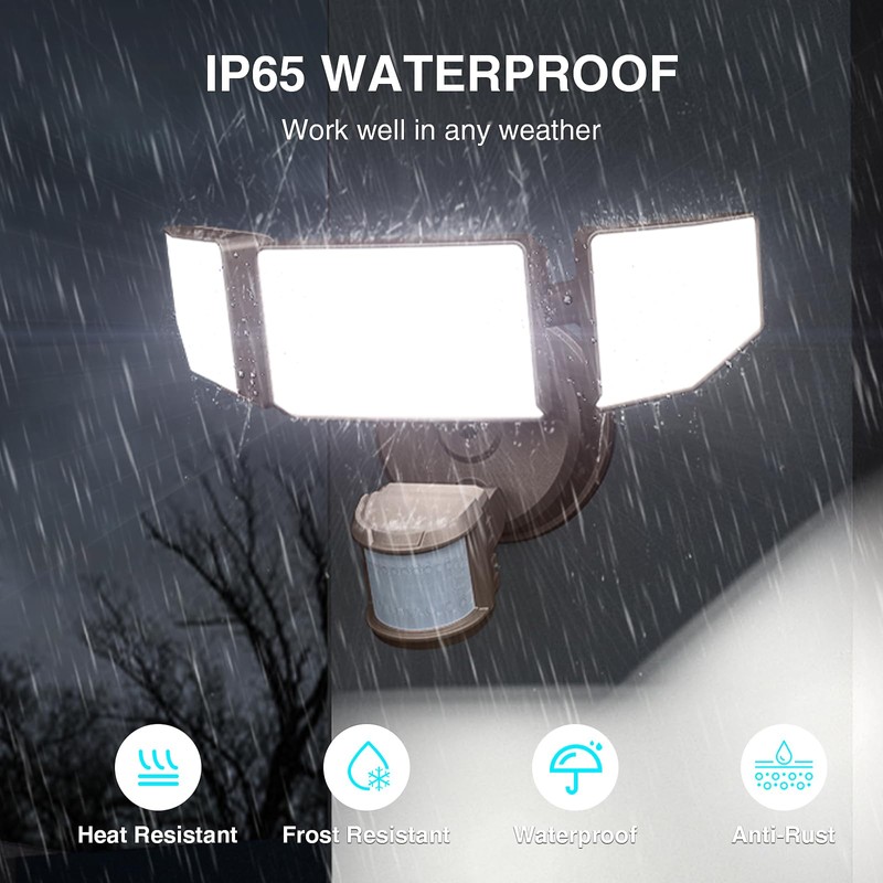Abovizo 85W LED Security Lights Motion Sensor Light Outdoor, 8500LM