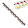 Mirhua Triangular Scale Drafting Ruler 30 cm with Scales 1/100,