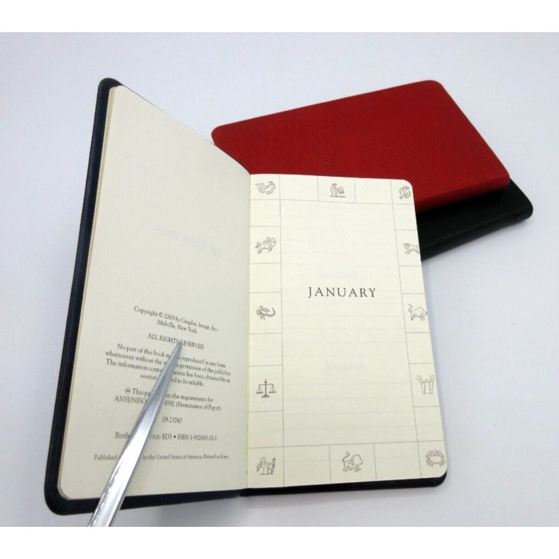 Graphic Image Birthdays Datebook Leather Journal 3x5" Graphic Image Softcover