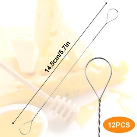 12 Pcs Cheese Slicer Wire Cheese Slicer for Block Cheeses,Cheeses Cutter Wire Slicers Kit Replacement Wires Kit Stainless Steel Butter Cutter for Block and Marble Butter