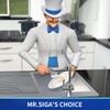 MR.SIGA Pot and Pan Cleaning Brush, Dish Brush for Kitchen,