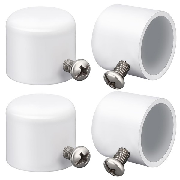 AHANDMAKER 4 Pcs Window Curtain Rod End Caps, Iron Curtain