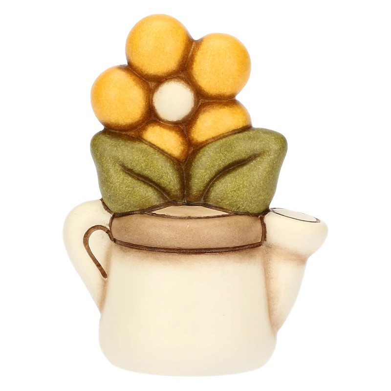 THUN - Mini Gießkanne mit Gänseblümchen - Keramik - Kollektion