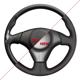 MEWANT Hand Stitch Steering Wheel Cover for Toyota RAV4 1998-2003 / Celica 1999-2006 / Corolla 2003-2008 / Matrix 2002-2008 / MR2 1999-2007 / Supra/Caldina, Custom Fit DIY Wrap Interior Accessories