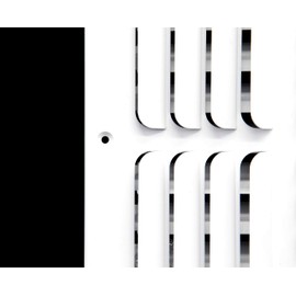 6"w x 6"h 3-Way Fixed Curved Blade AIR Supply Diffuser - Vent Duct Cover - Grille Register - Sidewall or Ceiling - High Airflow - White