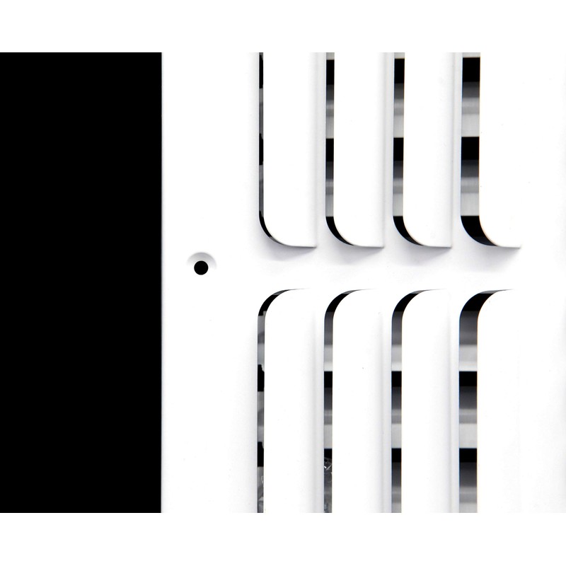 6"w x 6"h 3-Way Fixed Curved Blade AIR Supply Diffuser