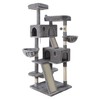 MUTICOR 66 Inches Multi-Level Large Cat Tree Tower for Indoor