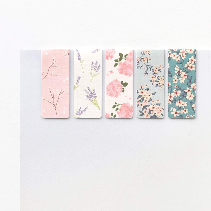 Monolike Magnetic Bookmarks Floral, Set of 5