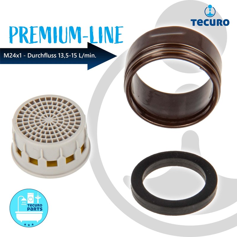 Tecuro Tap Aerator & Regulator Tap Aerator M24X1 AG Mocca