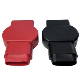 MGI SpeedWare Insulated Military Spec Battery Terminal Covers, Top Post Red and Black Pair (4/0 AWG)