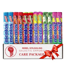 Fruit Candy Rolls Variety 12 Pack- 2 Rolls Each of 6 Flavors- Chewy Mints, Green Apple, Mixed Fruit, Rainbow Roll, Strawberry, and Cinnamon Candy by Rebel Smuggling Galactic Emporium