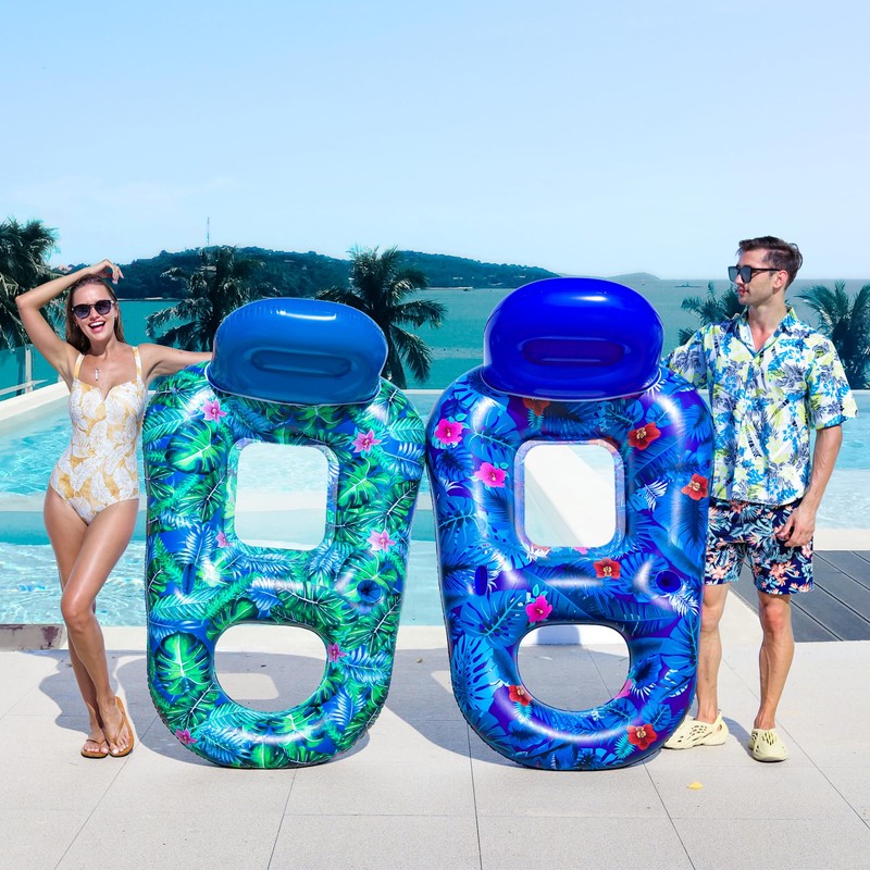 FindUWill Pool Floats Chairs Adult - 2 Pack 65'' x