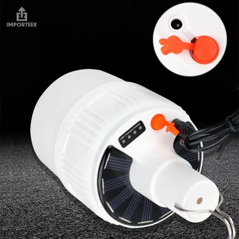 Importeek Lampara Linterna Luz Led Solar Nocturna Camping Senderismo