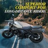 DOUANDA Foldable Motorcycle Gel Seat Cushion with Sunshade Cover –