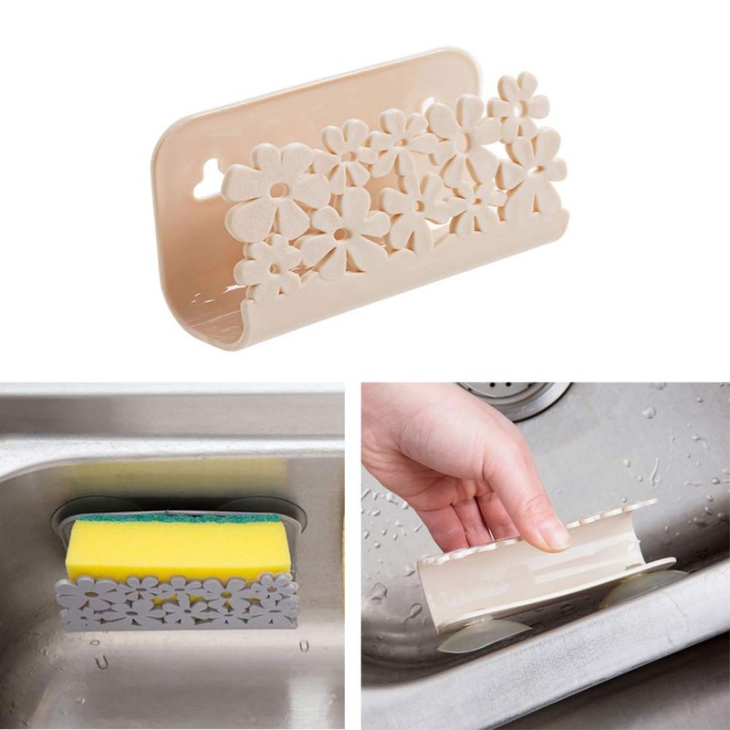 Nomija 2Pcs Sponges Holder Rack Kitchen Sink Organizer Caddy -