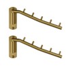 JQK Folding Clothes Hanger Rack, Stainless Steel Swing Arm Hook