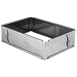 Lares - Baking Tray - Made of Stainless Steel - Square or Oval - Various Adjustable Sizes - Made in Germany