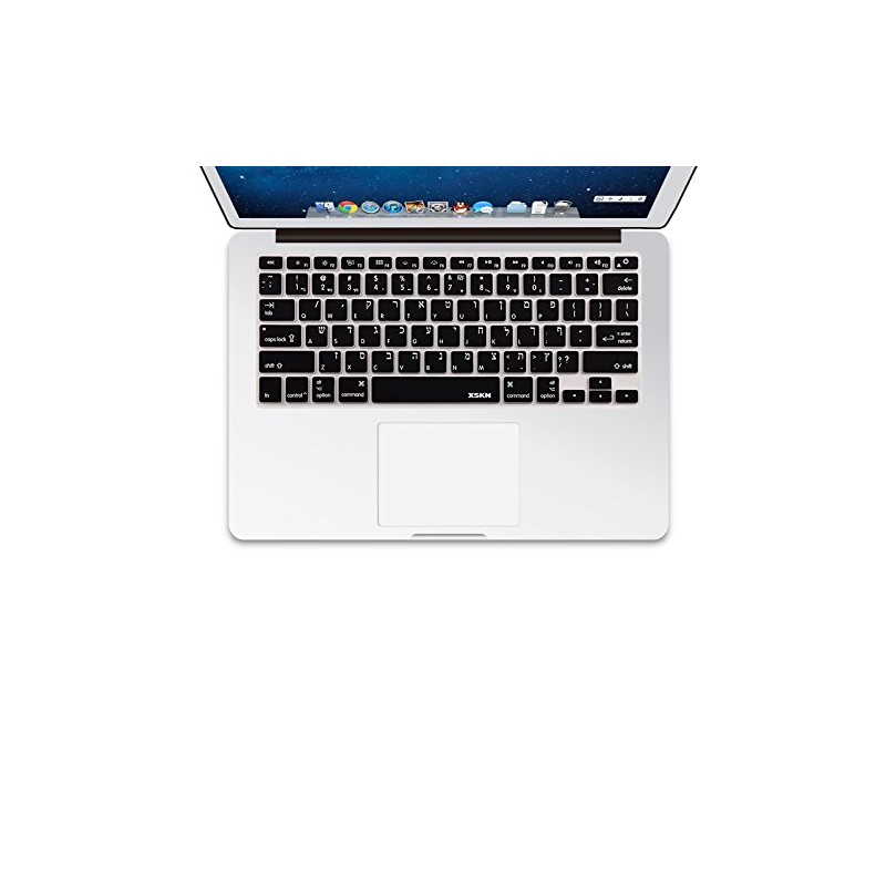 XSKN Hebrew Silicone Keyboard Cover Skin for 2015 and Earlier
