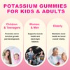 Potassium Gummies, Potassium Chloride Gummies 1200mg for Adults, Sugar-Free Potassium